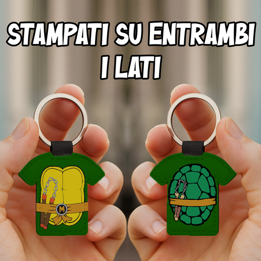 Portachiavi T-shirt Michelangelo Tartaruga