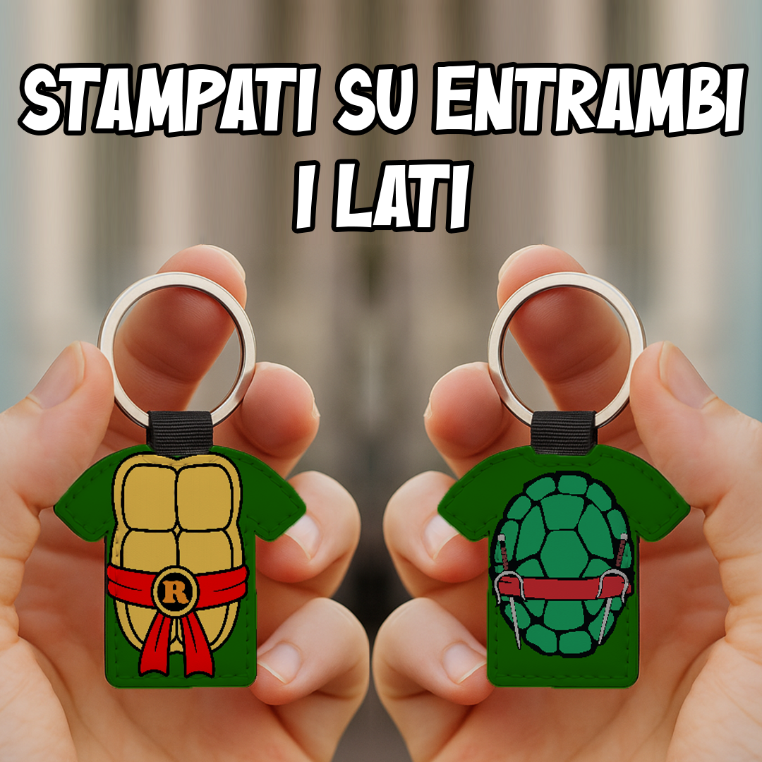 Portachiavi T-shirt Raffaello Tartaruga