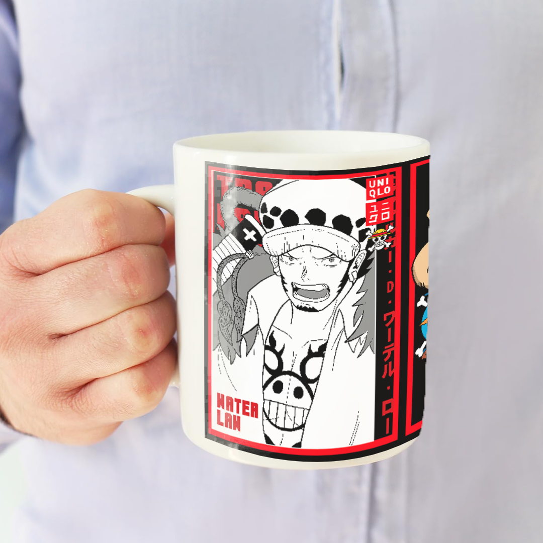 Tazza In Ceramica Law_Luffy_Shanks