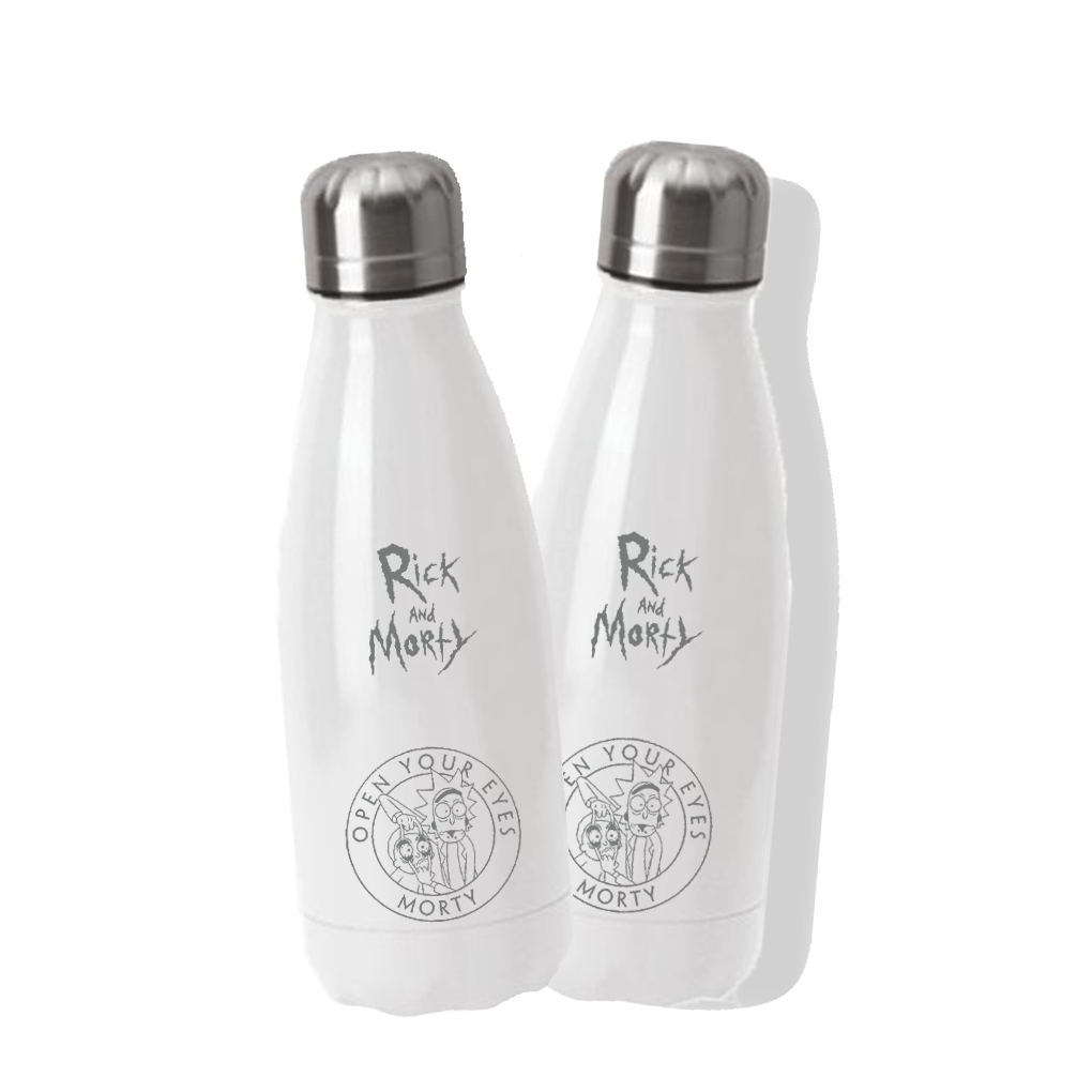 Borraccia In Acciaio Inox 500ml- RickAndMorty Apri gli Occhi