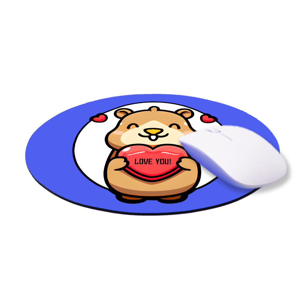 MousePad Tappetino Mouse Capibara Love