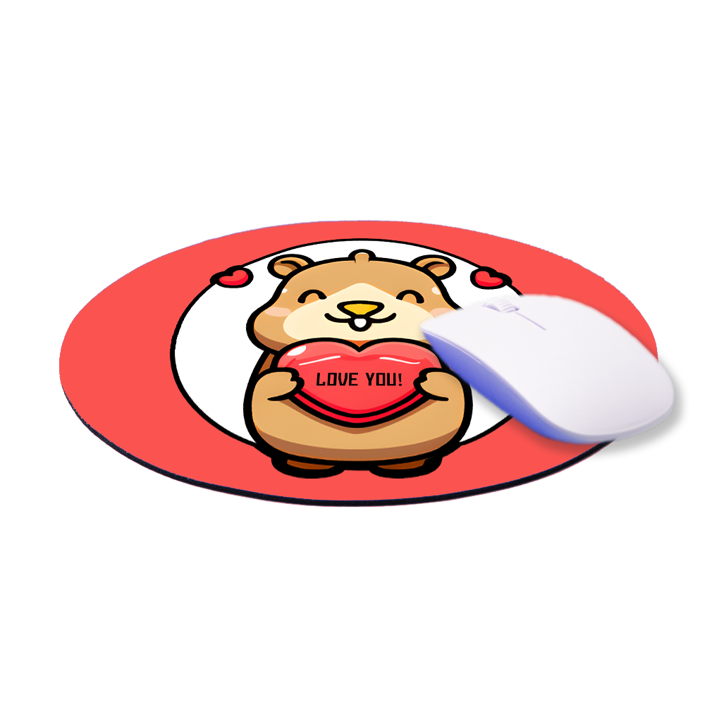 MousePad Tappetino Mouse Capibara Love