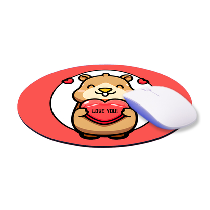 MousePad Tappetino Mouse Capibara Love