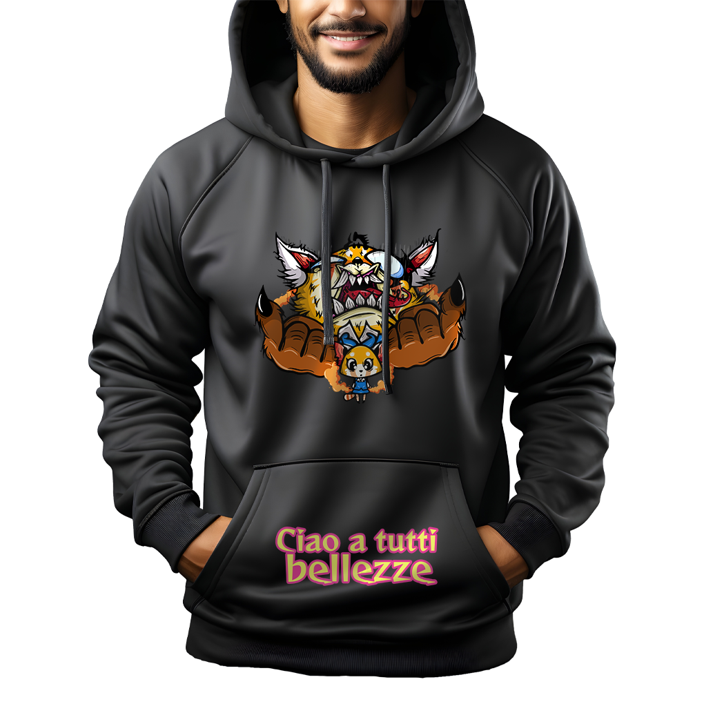 T-SHIRT/FELPA Ciao a Tutti Bellezze - Aggretsuko