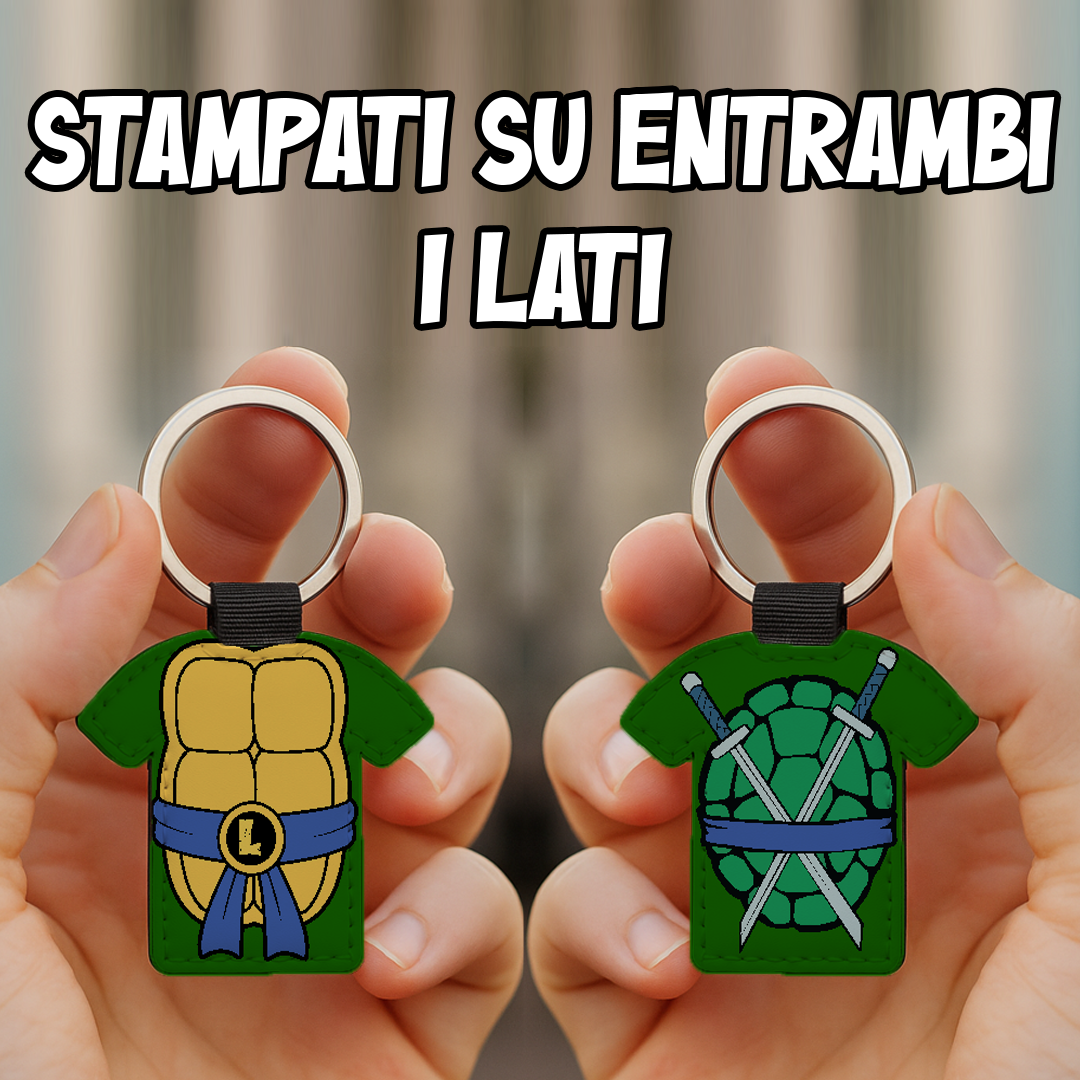 Portachiavi T-shirt LeonardoTartaruga