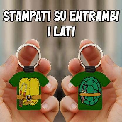 Portachiavi T-shirt Michelangelo Tartaruga