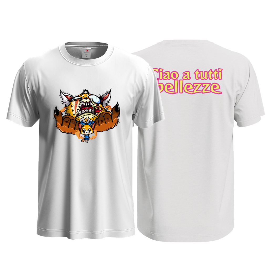 T-SHIRT/FELPA Ciao a Tutti Bellezze - Aggretsuko